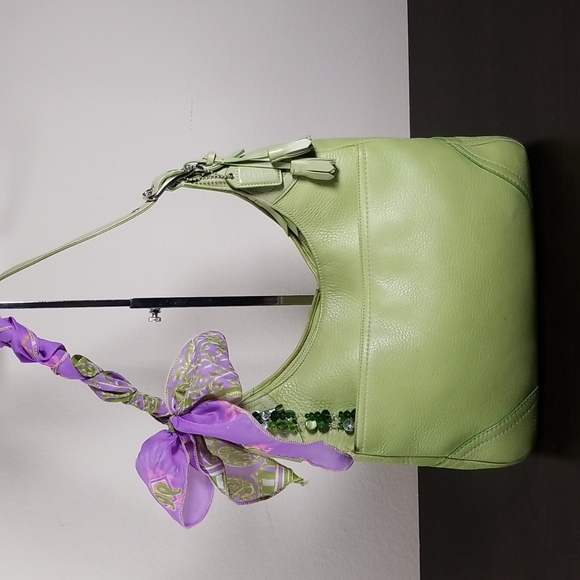 Coach Handbags - Coach Light Green Leather Hobo/Shoulder Bag